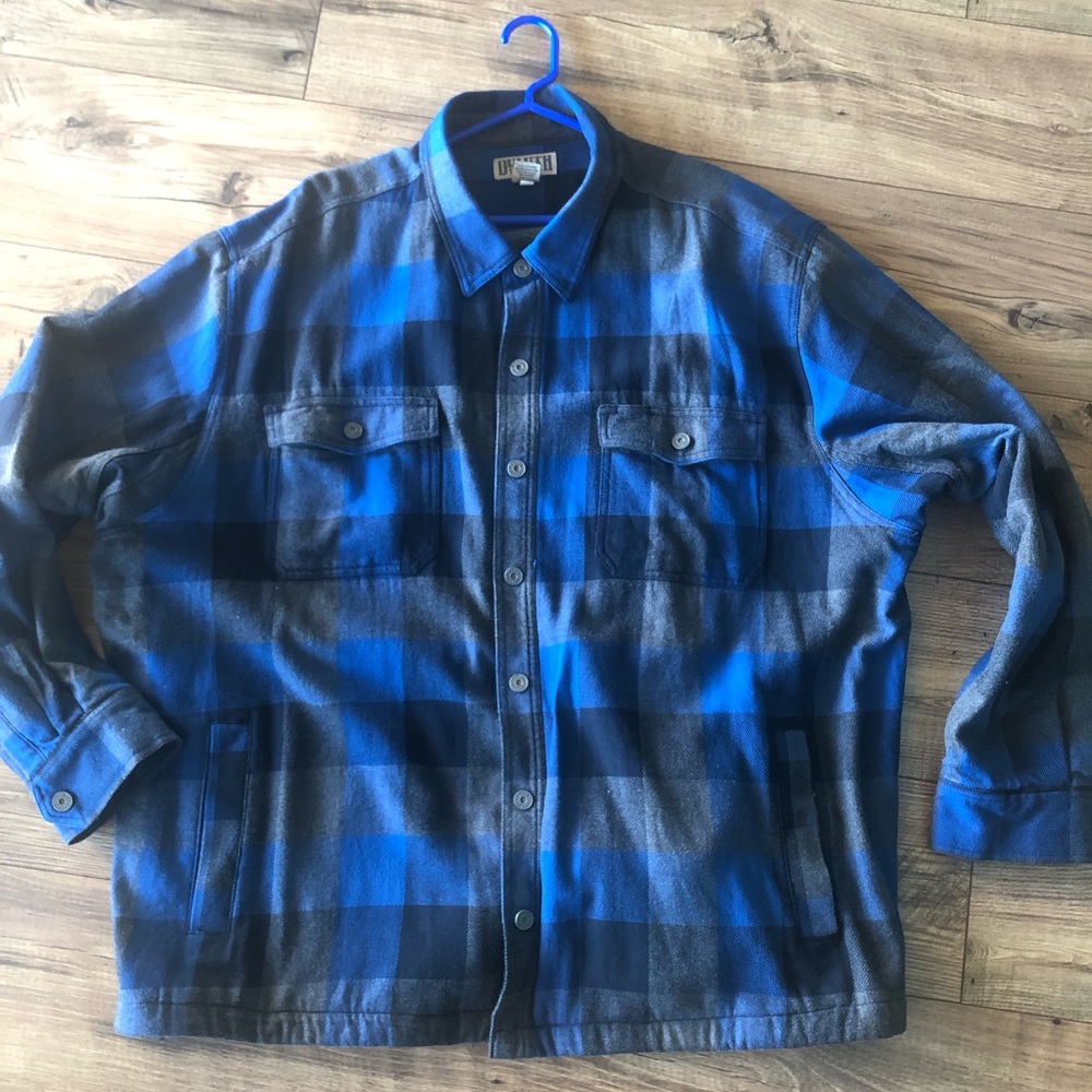 Duluth Trading Men’s Blue Flannel Jacket